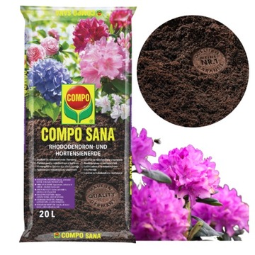 ПОЧВЕННЫЙ СУБСТРАТ ДЛЯ РОДОДЕНДРОНОВ, АЗАЛИИ, КИСЛОЛЮБНЫХ ГИДРЕНСОВ, 20Л КОМПО