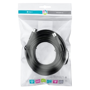 Кабель ТВ-ВИДЕО, 10 м, черный