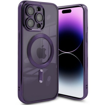 ETUI MAGNETIC SHINE +SZKŁO 9H do IPHONE 14 PRO MAX