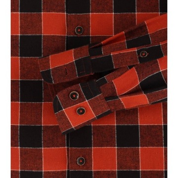 Flanelowa koszula męska w czerwoną kratę Redmond regular fit 2XL_klatka_144