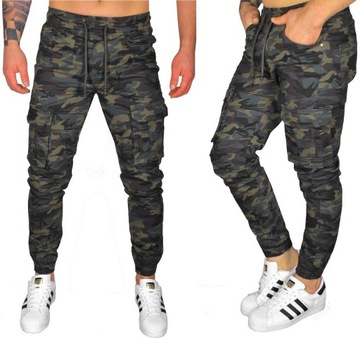 BOJÓWKI MĘSKIE SPODNIE ELASTYCZNE JOGGERY JAKOŚĆ