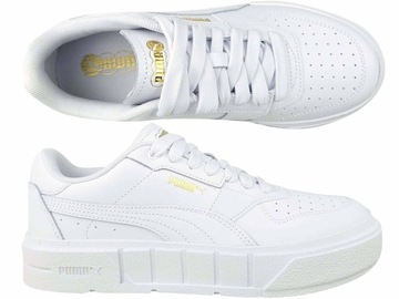 PUMA CALI COURT LTH 394384 03 BUTY DAMSKIE TRAMPKI TENISÓWKI SKÓRZANE BIAŁE