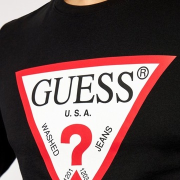 Guess pánske tričko longsleeve čierne originál M1RI31I3Z11 S