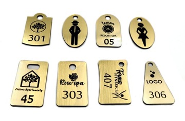 БРЕЛКИ для отеля ДВУХСТОРОННИЕ НОМЕРА 10 ШТ.