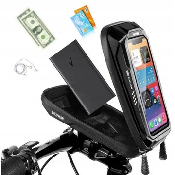 ВОДОНЕПРОНИЦАЕМЫЙ ВЕЛОСИПЕДНЫЙ СУМКА НА РУЛЬ + ДЕРЖАТЕЛЬ ДЛЯ ТЕЛЕФОНА - BIKE BAG