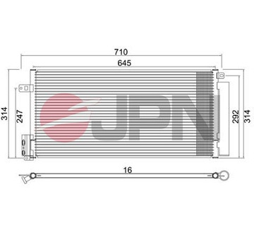 CHLADIČ KLIMATIZACE DO LANCIA DELTA III 1.8 1.9