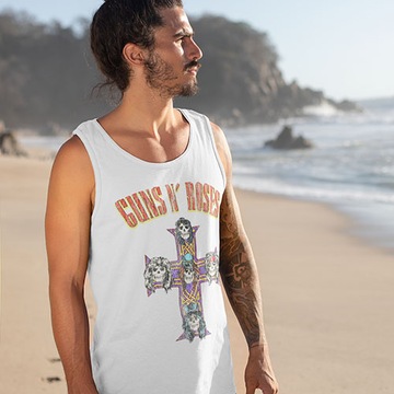 TANK TOP HORROR/ROCK GUNS N ROSES CROSS ARCH