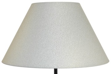 Abażur Do Lamp Klosz Stożek E27 Kremowy Srebrno-Złoty 25x50 H27 ANDRIA