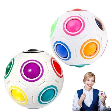 2x МАГИЧЕСКИЙ ШАР СНЯТИЯ СТРЕССА СЕНСОРНЫЙ АНТИСТРЕССОВЫЙ ЛОГИЧЕСКИЙ ШАРИК НЕПОСЕДА