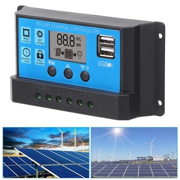 Sterownik Ładowarki do Paneli Słonecznych 12V 24V