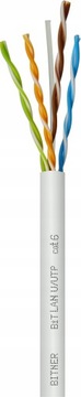 Кабель витая пара UTP кат.6 Битнер 305м.