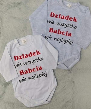 BODY DŁUGI RĘKAW DZIADEK WIE WSZYSTKO turkus 74