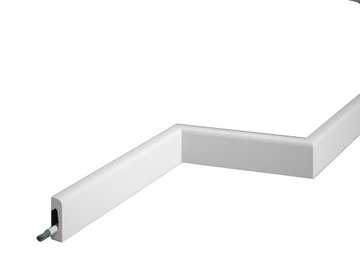 Listwa podłogowa biała Mardom MD004 4,9 cm