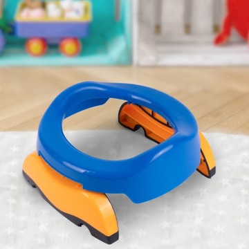 ТУРИСТИЧЕСКИЙ ГОРШОК ПОРТАТИВНЫЙ, СКЛАДНОЙ, КРЫШКА НА УНИТАЗ, 2 В 1, ДЛЯ ДЕТЕЙ