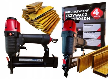 Zszywacz stolarski 4PRO9040N pneumatyczny + zszywki typ 90 38mm 5000szt