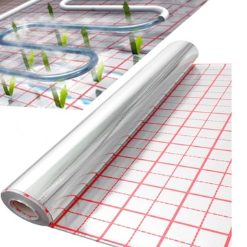 FOLIA 105 mk DO PODŁOGÓWKI OGRZEWANIA PODŁOGOWEGO ZWÓJ 50m - GRUBA MOCNA