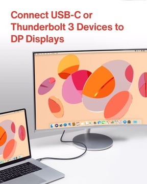 Ivanky usb -c кабель -> Displayport 4k 2m