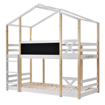 Детская кроватка Treehouse с горкой и лестницей 90 х 200 см*2