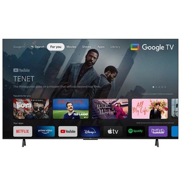 TCL 50P635 50-дюймовый 4K UHD LED-телевизор, серебристый