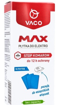 VACO WKŁAD PŁYTKI DO ELEKTRO NA KOMARY MAX 10szt.