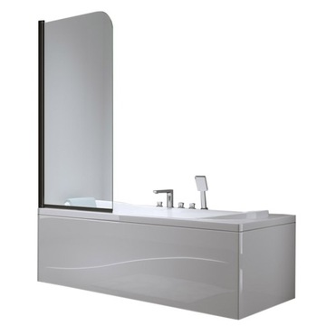 PARAWAN NAWANNOWY PR01 CZARNY 70x140 CM 6 MM