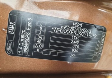 Ford B-MAX 1.4 Duratec 90KM 2012 Ford B-MAX Zarejestrowany Serwis GetHelp 1.4 BenzynaLPG 90KM, zdjęcie 23