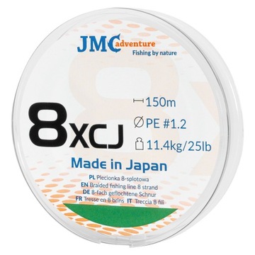 JMC ADVENTURE Japońska plecionka PE 1.2 150m 24 lb