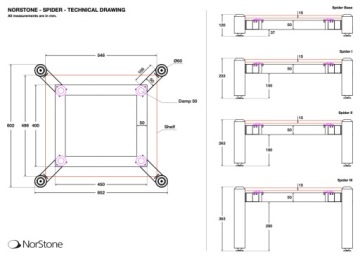 Norstone Spider I / Spider 1 (Черный) - Модуль стола