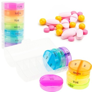 КОНТЕЙНЕР КАССЕТА ДЛЯ ЛЕКАРСТВЕННЫХ ТАБЛЕТОК КОРОБКА-ОРГАНИЗАТОР 7 ДНЕЙ В НЕДЕЛЮ