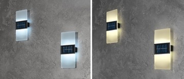 СОЛНЕЧНАЯ НАСТЕННАЯ ЛАМПА 20 СМ НАРУЖНАЯ ВОДОНЕПРОНИЦАЕМАЯ С ДАТЧИКОМ СУМЕРКИ