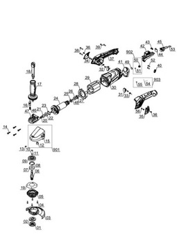 шестерня шлифовальной машины Einhell TE-AG 125 CE