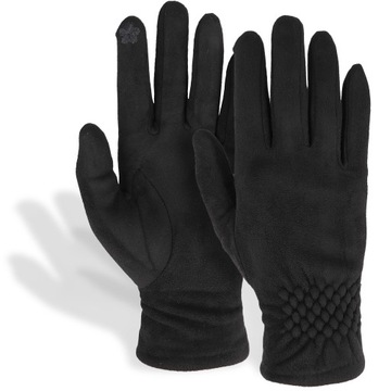 RĘKAWICZKI DAMSKIE ZIMOWE THREE STRIPES FASHION