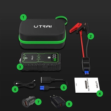 МОЩНЫЙ СТАРТЕР СТАРТЕРОВОЕ УСТРОЙСТВО POWERBANK BOOSTER JUMP STARTER 2500A