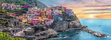 PUZZLE PANORAMA 500 EL VERNAZZA ZACHÓD SŁOŃCA GÓRY