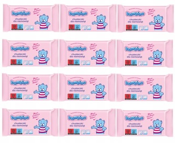 BAMBINO CHUSTECZKI NAWILŻAJĄCE I PIELĘGNACYJNE DLA NIEMOWLĄT I DZIECI 63SZT