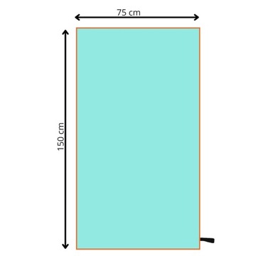 БЫСТРОСУХОЕ ПЛЯЖНОЕ ПОЛОТЕНЦЕ ИЗ МИКРОФИБРЫ 75х150см СПОРТИВНОЕ БОЛЬШОЕ