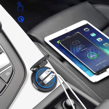 Двойное автомобильное зарядное устройство Meter USB USB PD30W QC3.0