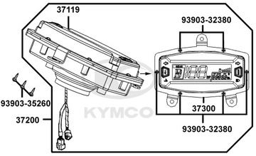 ZESPÓŁ WSKAŹNIKÓW Kymco MXU 300R OEM!