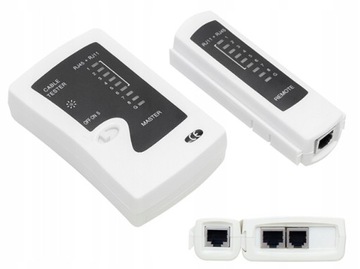 ТЕСТЕР СЕТЕВОГО КАБЕЛЯ RJ45 RJ11 БЕЛЫЙ
