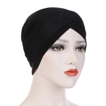 High Quality Criss Cross Muslim Hijab Inner Hat Night Cap Beanie Pull On
