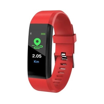 Q1 Smart Band Sportowa Bransoletka Czerwony