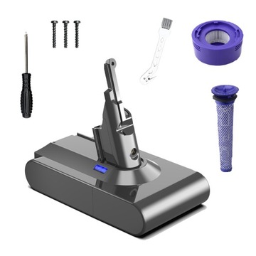Uniwersalny Akumulator do Dyson V8 SV10 Bateria 6000mAh filtry montaż