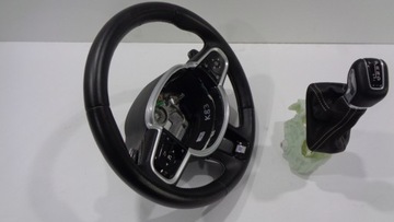 Volvo XC 90 II кожаный руль с перекидной ручкой R-design