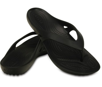 Crocs czarne buty Japonki klapki Kadee II Flip ROZMIAR W11 42-43