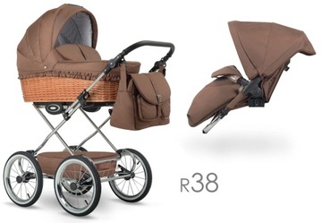 коляска на больших колесах 2в1 Lonex Classic Retro 38