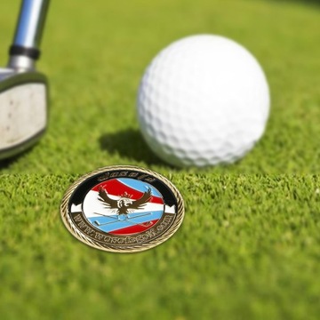 Zabawny znacznik piłki golfowej znak pozycji