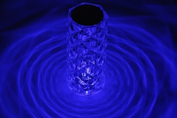 KRYSZTAŁOWA LAMPKA LED DIAMENTOWA RÓŻA DOTYKOWA