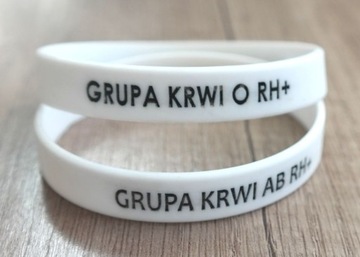 Силиконовый браслет Группа крови Диабет Ваша гравировка