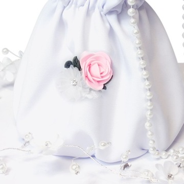 Сумка COMMUNION BAG с жемчугом и булавкой