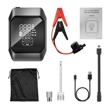 Пусковое устройство Бустерный компрессор REEG Jump Starter Воздушный насос 2в1